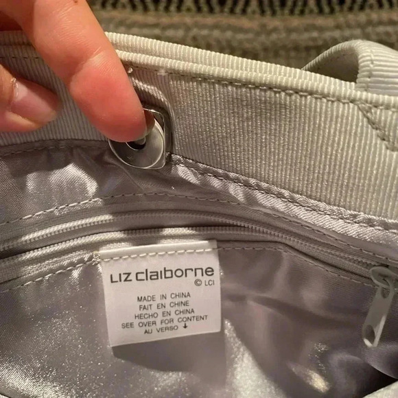 LIZ CLAIBORNE VINTAGE BEADED HAND BAG PURSE - Picture 4 of 5